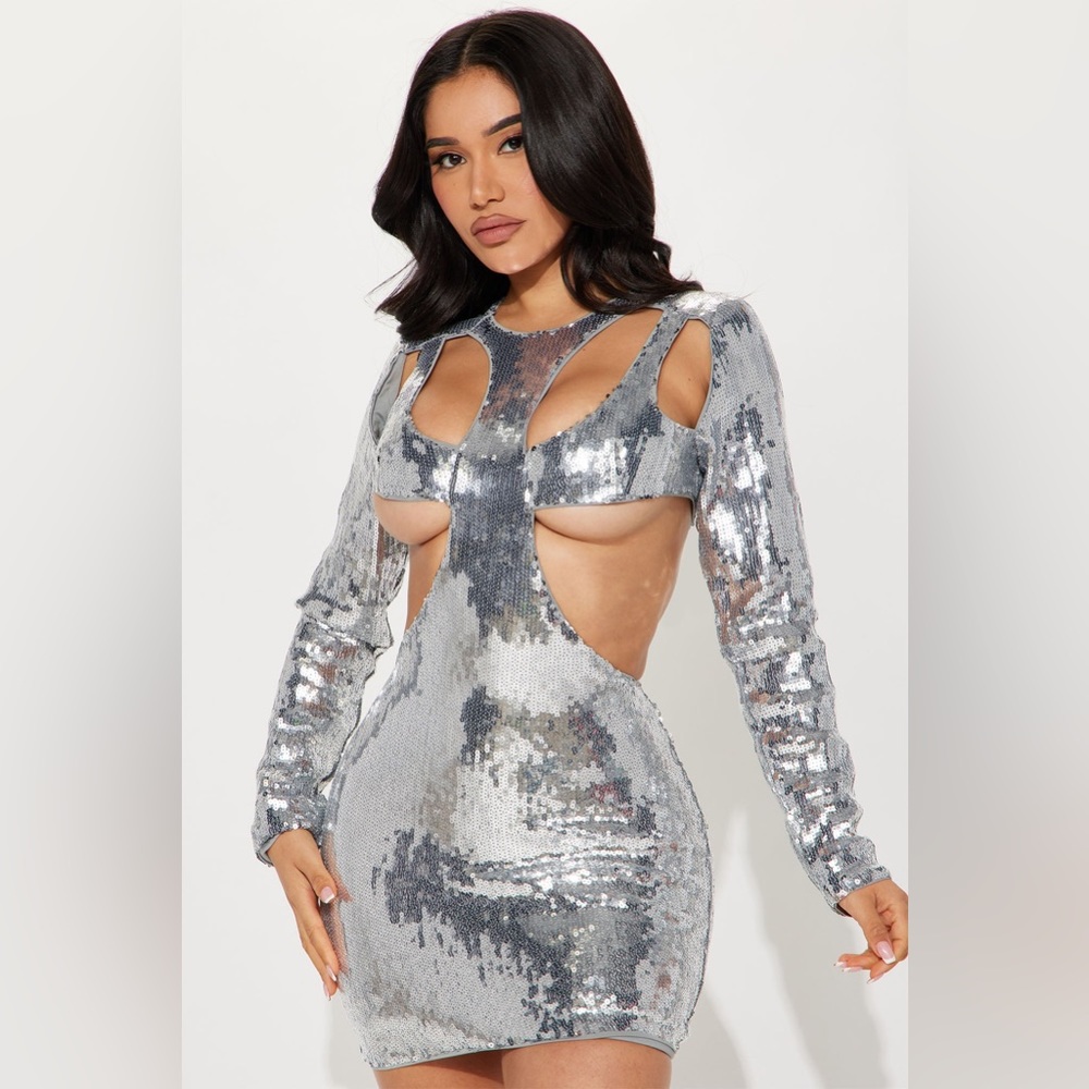 NWT Fashion Nova Galaxy Queen Cut Out Mini Dress